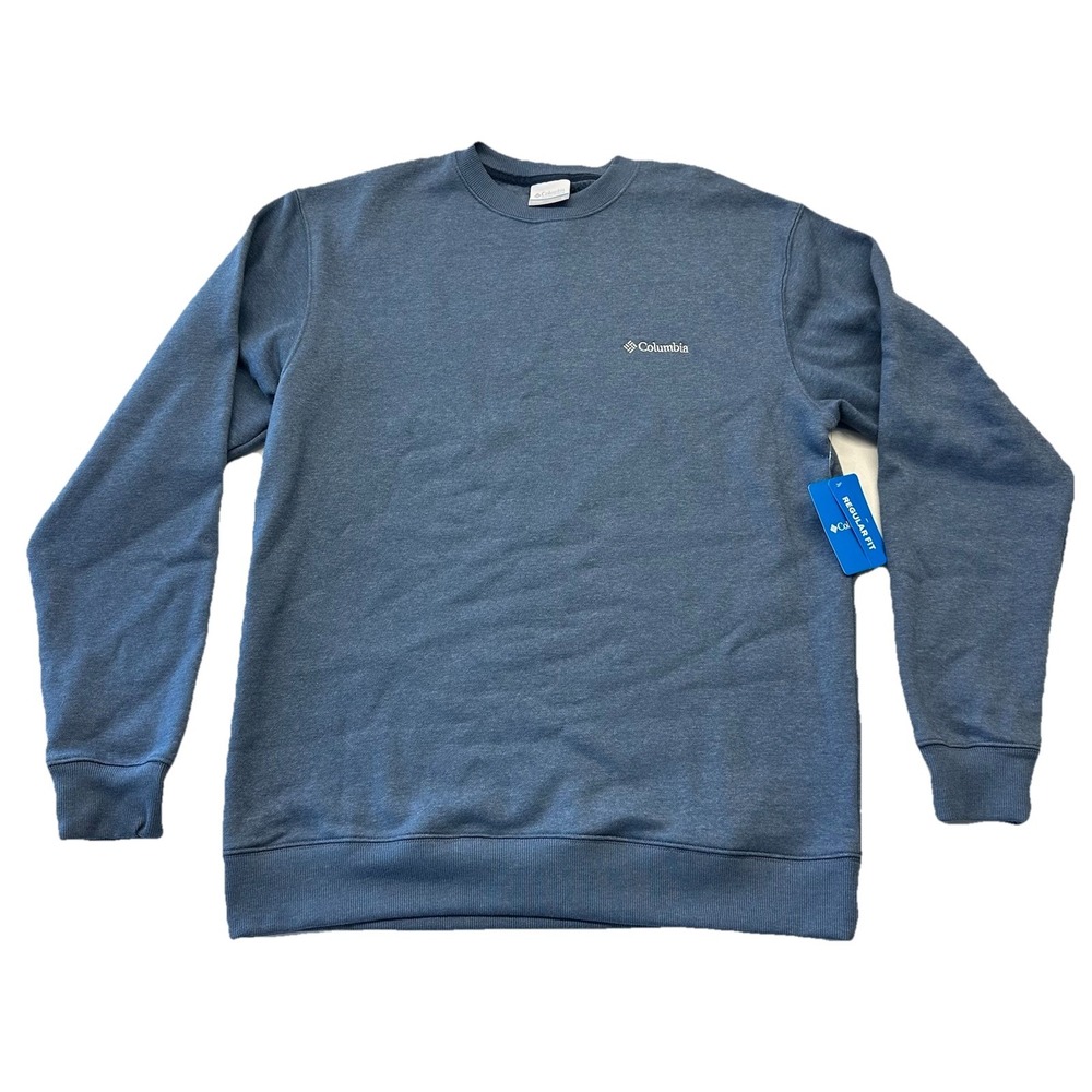 Columbia Sweatshirt Men's Size Medium‎ Blue Pullover Hart Mountain II Crew